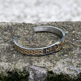 Celtic Knot Mjolnir Runes Stainless Steel Viking Bracelet