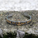 Celtic Knot Mjolnir Runes Stainless Steel Viking Bracelet