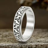Celtic Knot Stainless Steel Spinner Ring