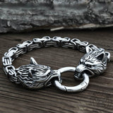 Celtic Wolf Stainelss Steel Beast Viking Bracelet