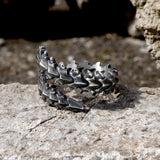 Centipede Stainless Steel Gothic Vertebrae Ring
