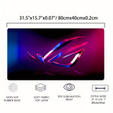 ASUS ROG Large Gaming Mouse Pad - Non-Slip, Waterproof Rubber Base, Stitched Edges, Oblong Shape, Durable Deskpad Mat for Gaming