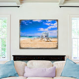 Torre de salvavidas de madera de Spady Beach, arte de pared costero de Nature Wonders - Decoración costera de vida marina - 95262B