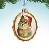 Ready When You Are Mercury Glass Ornament by Laura Seeley - Pets Dog and Cats Decor - 779217-LS