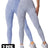 2 Pieces High Waist V Back Yoga Pants Tummy Control Running Workout Tight - Lootquake