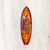 Tabla de surf de San Miguel, adorno costero para exteriores, grande, de G. DeBrekht - Decoración costera navideña - 8490105MS
