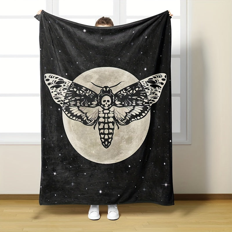 Couverture thème Halloween, couverture cadeau polyvalente, couverture en flanelle ultra douce avec impression haute définition, couverture climatisée, couverture pour la pause déjeuner