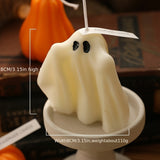Coffret de 6 bougies parfumées fantômes effrayants pour Halloween, aromathérapie sans fumée avec mèche en coton, paillettes, idéal pour la décoration et les cadeaux de Noël.