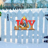 Joy Nativity Christmas Nativity Door Decor by G. DeBrekht - Nativity Holiday Decor - 8121454H