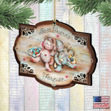 Best Friends Forever Wooden Ornaments by Jamie Mills-Price - Easter Spring Decor - 8457606