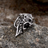 Cheetah Head Gemstone Stainless Steel Stud Earrings