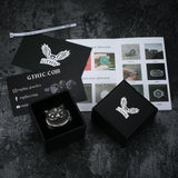 Smiling Cat Stainless Steel Ring