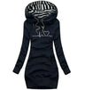 Chic Hooded Sweatshirt Dress