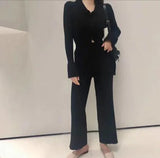 Chic Knit Collared Ensemble