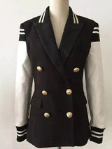 Chic Leather Blazer Coat