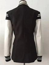 Chic Leather Blazer Coat