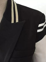 Chic Leather Blazer Coat