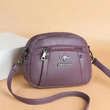 Chic Leather Circle Purse