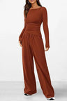 Chic Long-Sleeve Trousers Set
