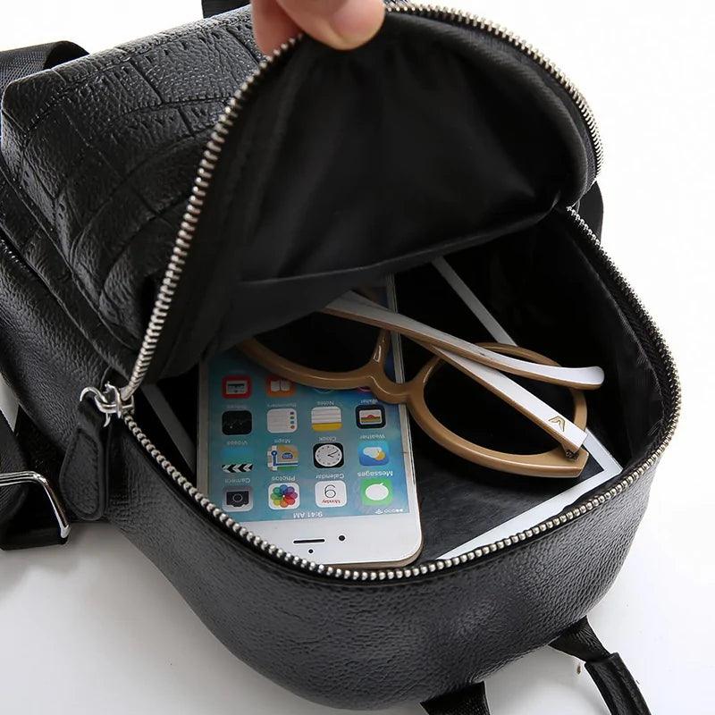 Chic Mini Leather Backpack