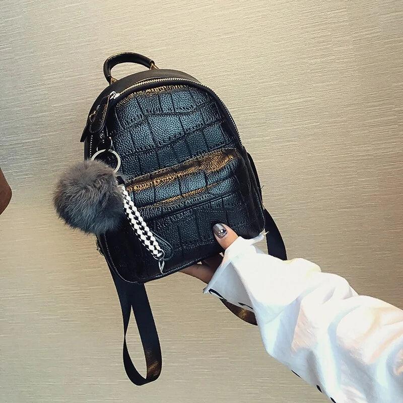 Chic Mini Leather Backpack