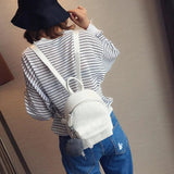 Chic Mini Leather Backpack