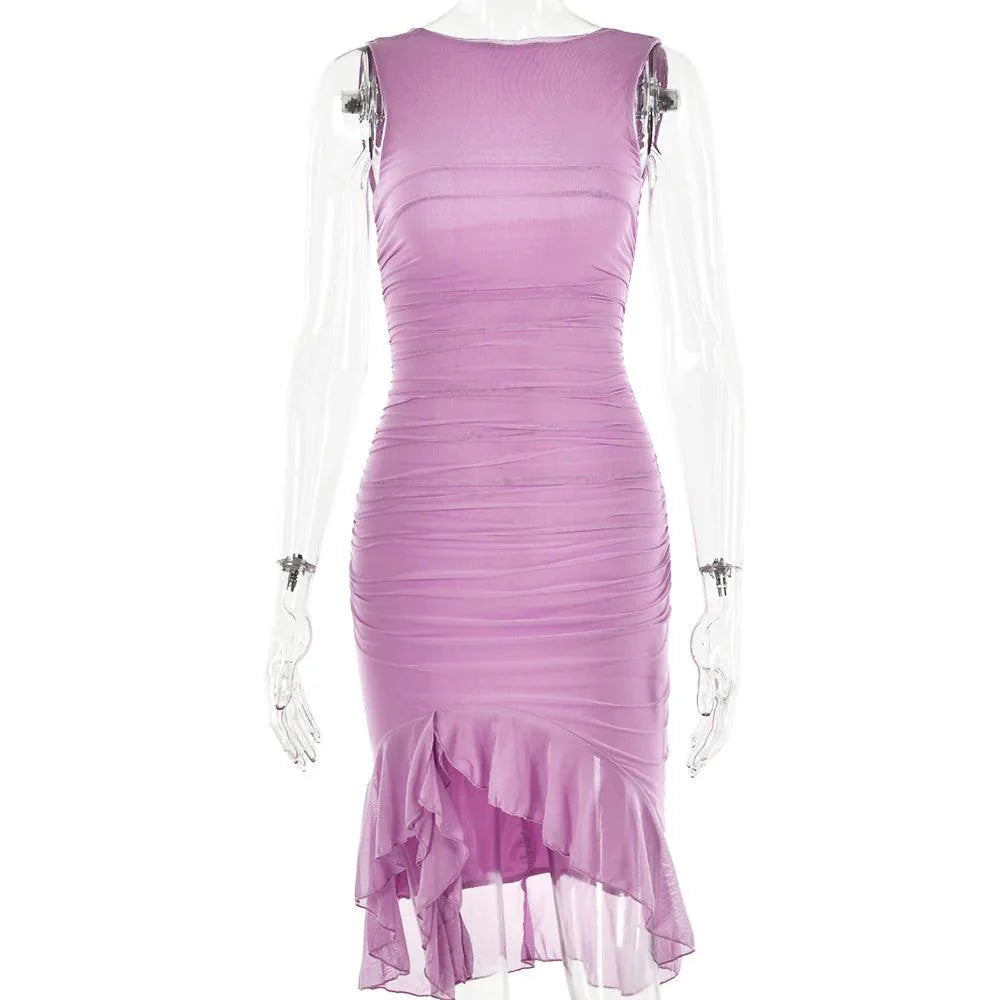 Chic Sleeveless Midi Dress