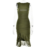 Chic Sleeveless Midi Dress