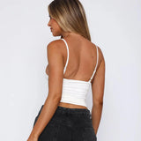 Chic V-Neck Crop Top