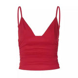 Chic V-Neck Crop Top