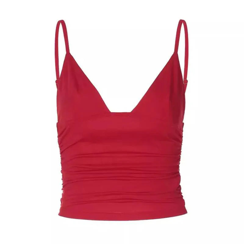 Chic V-Neck Crop Top