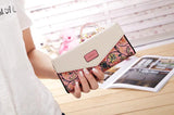 Chic Women's Leather Clutch Wallet & Card Holder