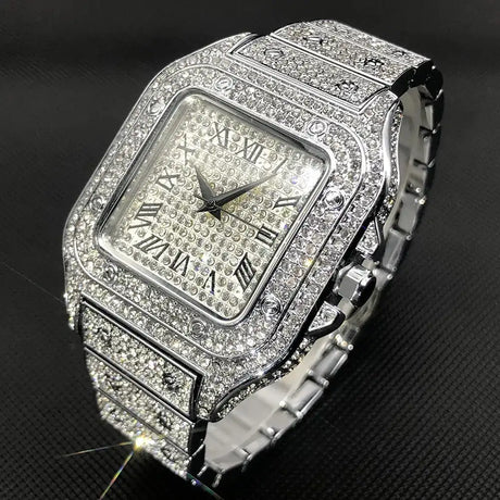 Waterproof Full Diamond Men's Watches - Lootquake