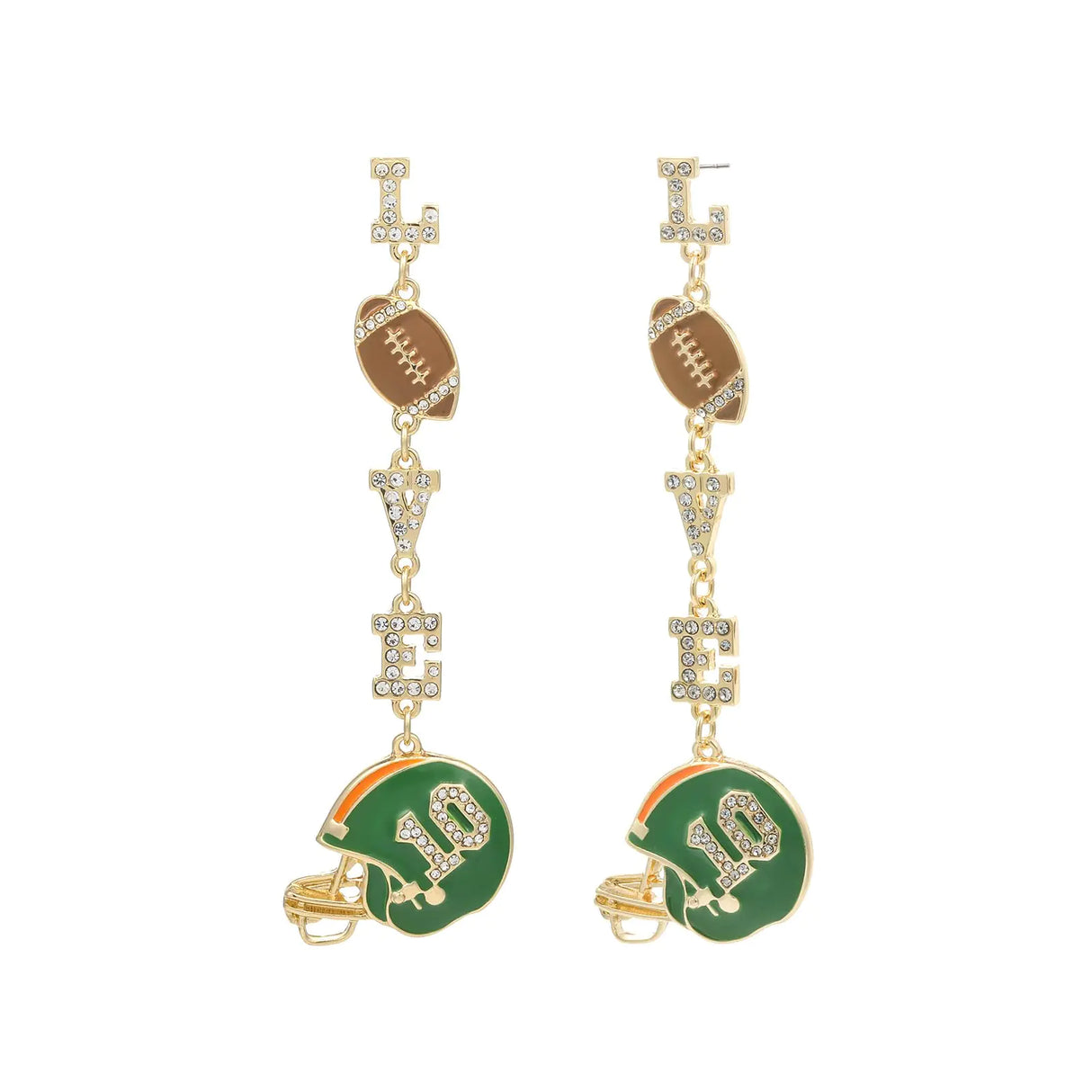 Madison Tyler Baseball Earrings for Women | Football Mom Earrings | Sport Earrings for Women | Cute Statement Earrings for Women | Game Day Earrings Dangling Jewelry - Lootquake