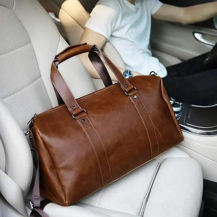 Classic Leather Duffel Bag