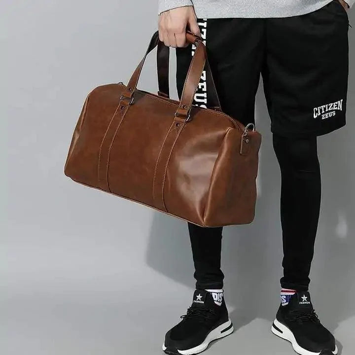 Classic Leather Duffel Bag