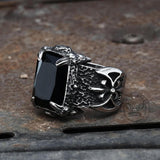 Classic Claw Stainless Steel CZ Ring