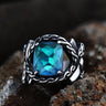 Classic Cross Knot Stainless Steel CZ Ring