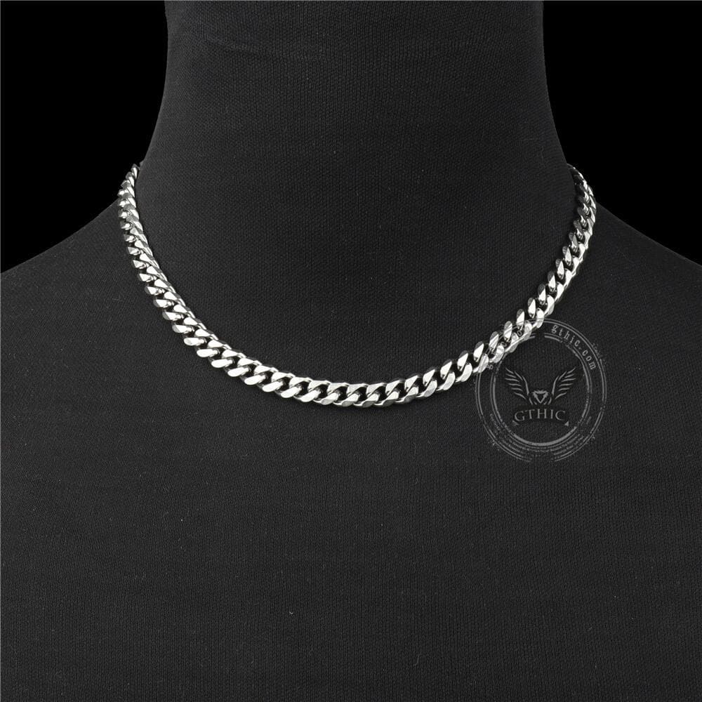 Classic Cuban Link Stainless Steel Chain Necklace