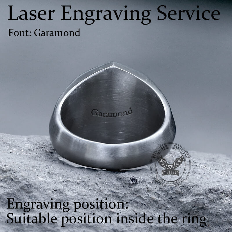 Classic Octagon Stainless Steel Ring