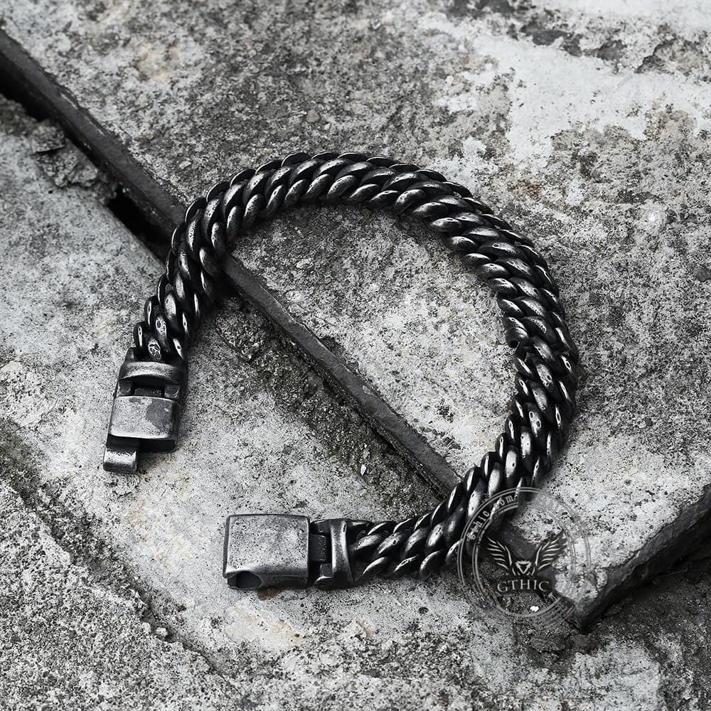 Classic Stainless Steel Biker Bracelet