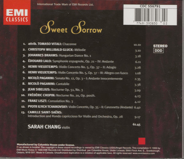 Sweet Sorrow (CD) | Near Mint (NM) Near Mint (NM)