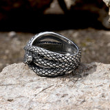 Cobra Twist Snake Stainless Steel Ring