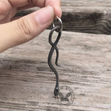 Coiled Snake Stainless Steel Animal Earrings