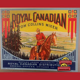 Rare Antique Canadian Tom Collins Mixer Labels Unearthed