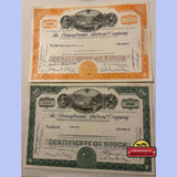 Rare Vintage Monopoly Pennsylvania Railroad Stocks 1950s 1960s