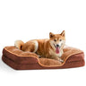 ComfyPet Orthopedic Memory Foam Bed - Medium Brown