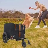 Compact Pet Jogger and Bike Trailer - Orange/Black