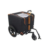 Compact Pet Jogger and Bike Trailer - Orange/Black