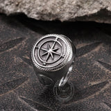 Compass Anchor Stainless Steel Marine Ring